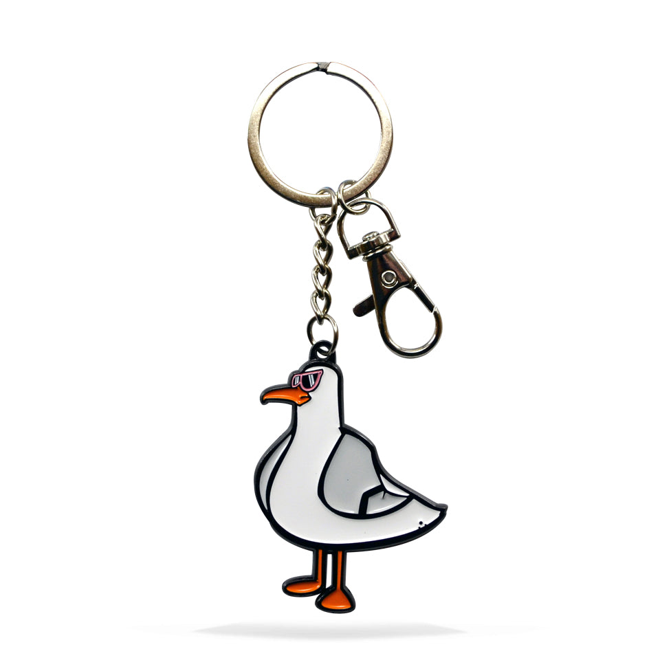 Seagull Enamel Keychain – Little Box Guy