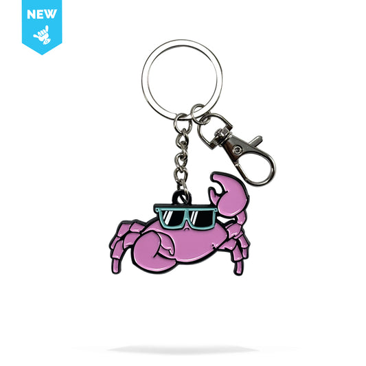 Crab Enamel Keychain